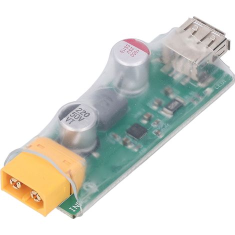 Chargeur XT60 vers USB, module convertisseur pour batterie lithium 3S à 6S, adaptateur de charge avec câble, pour drones et modélisme (1/5)
