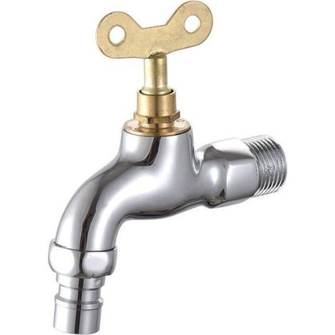 Robinet Cuivre avec Serrure, 4 Points Antivol pour Machine à Laver (1/2)