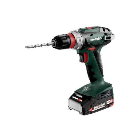 Metabo – Perceuse-visseuse sans fil 18V avec 2 batteries 2.0Ah – Couple 48Nm pour perçage bois et métal – Chargeur inclus – 602217500 (1/8)