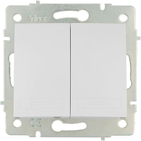 Double Interrupteur Solera Commutateur Double 10a 250v - Solera (1/3)
