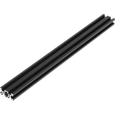 Profilé en aluminium extrudé 450 mm, type V, norme européenne, rail de guidage noir (1/5)