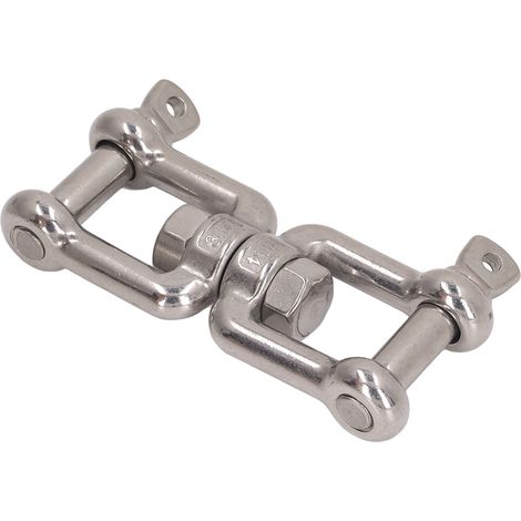 Doppelbackenschäkel aus Edelstahl 304, rostbeständig, universeller Verankerungsverbinder für Hebezeuge, 12 mm / 0,5 Zoll (1/4)