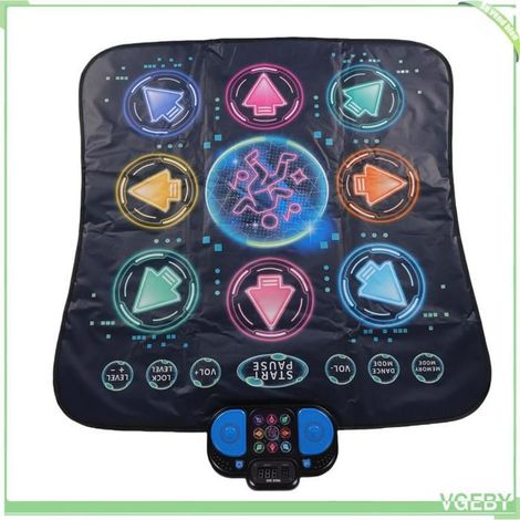 Jouet de tapis de danse pour enfants, tapis de danse électronique avec différents niveaux de défi pour la fête à la maison de (1/4)