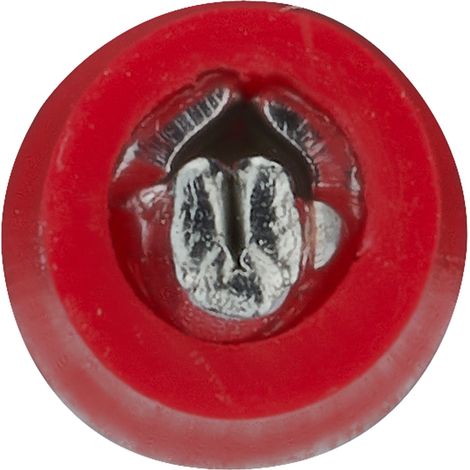 DEBFLEX - CONNECTEUR BORNIER PRE-ISOLE 1.9 MM ROUGE SACHET DE 10 - 711083 (1/5)