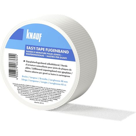Knauf easy-tape 45 m/Rolle 4,8 cm breit Fugenband selbstklebend