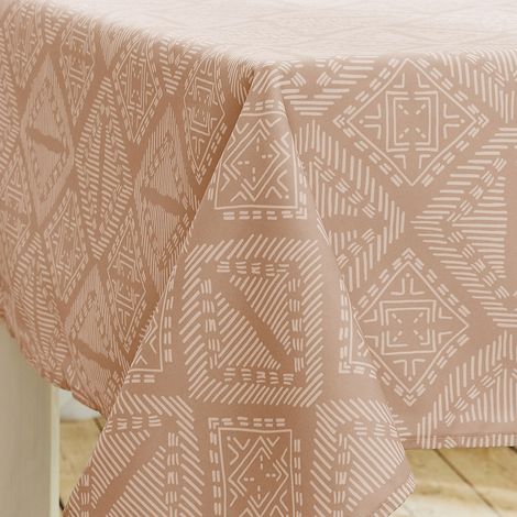 Nappe ovale Boho Terracotta 180x240 cm (1/2)