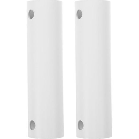 Tige Solide pour Ventilateur de Plafond en Fer Blanc, Rallonge de Tige de Ventilateur de Plafond 2pcs pour Fête Estivale la Maison Bureau