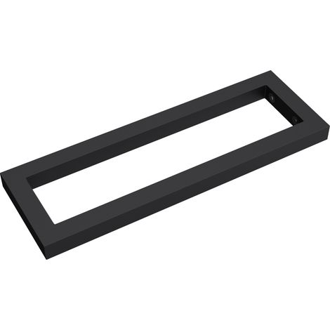 doporro 3 Stück Edelstahl Waschtischkonsole schwarz45x3x15 cm WH01 Regalträger Regalhalter (1/5)