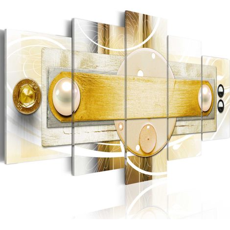 Tableau Imprimé "Gold Frigidity" 50 x 100 cm (1/2)