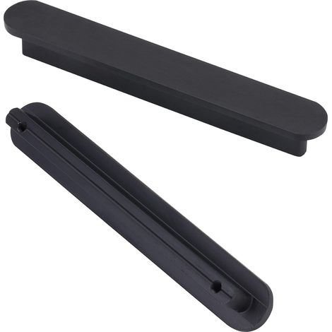 Set of 6 Black Handles Kitchen Furniture Handle - Cupboard Handles Matte Black Furniture Handle in Zinc Alloy Center Distance 64mm (1/5)