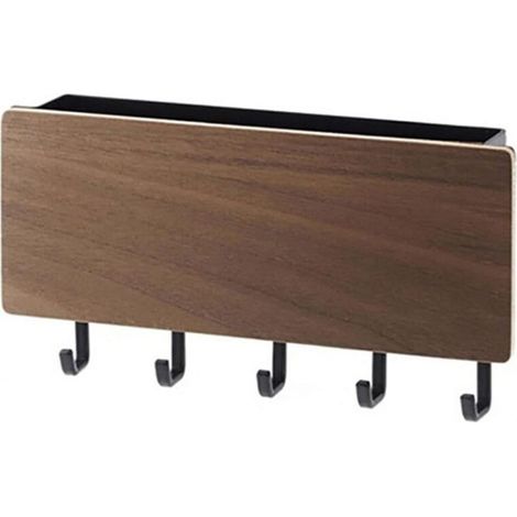 Japanischer Schlüsselhalter aus Holz zur Wandmontage mit 5 Haken