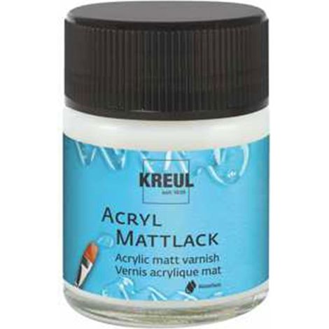 79403-50 ml vernis acrylique mat à base d'eau, transparent, vernis de protection et de recouvrement pour peintures bien sèches, résistance limitée aux intempéries, résistant à la salive