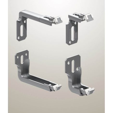 Norme de montage support radiateur 10338 – Pour radiateurs compacts – Consoles réglables en hauteur et profondeur – Métal galvanisé – Wemefa