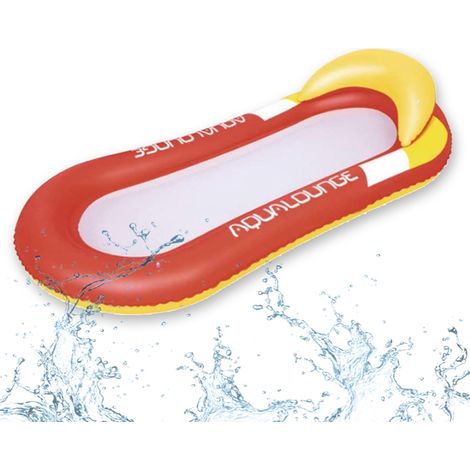Lit Flottant Gonflable - Dosseret Intégré - PVC Écologique - Pour Piscine Ou Eau Calme - 1 Pièce (1/5)