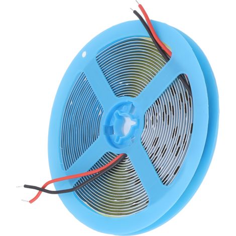 Bande lumineuse flexible COB 110 lm haute luminosité, auto-adhésive, LED pour la maison et l'extérieur, 5 mètres, lumière chaude 3000 K (1/5)