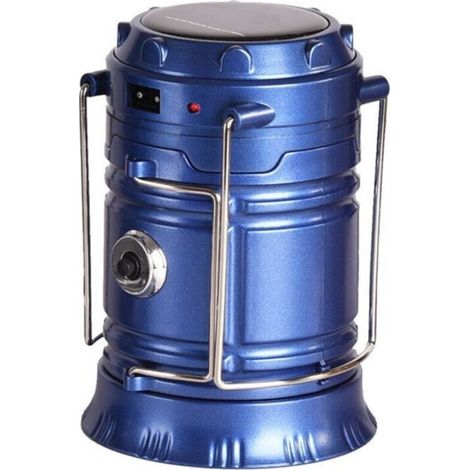 Portable camping lamp, blue, 99 x 13.5 cm, 1 piece, rechargeable, waterproof, hiking lantern, camping lamp for tent. (1/5)
