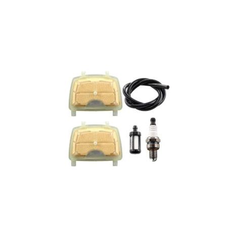 Set di 2 filtri aria con candela per motoseghe MS171 MS171C MS181 MS181C MS201 MS211 MS211C 1139 007 1800, 1139 1201 602 - Crezuo