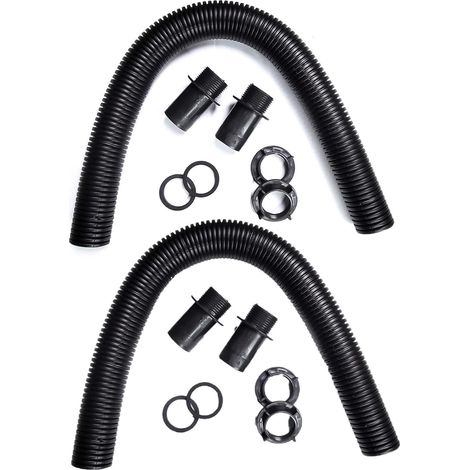2 x Water Butt Connector Kits - Water Butt Pipe Link Connector Kit (1/2)