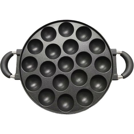 Moule à pâtisserie rond à trous (7/12/19) pour cake pops, takoyaki et crêpes aux œufs. Moule à takoyaki en aluminium, démoulage facile, nettoyage rapide, outil de cuisine polyvalent. (1/5)