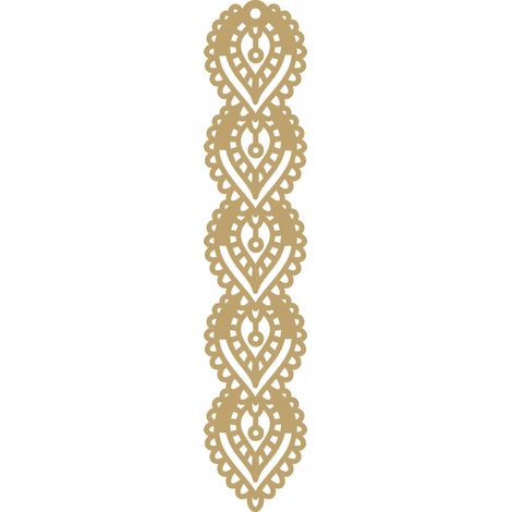 A8 Pendelleuchte, durchbrochenes Design, beige, 18 x 90 cm