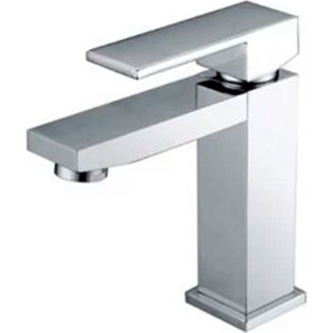 IMEX Miscelatore lavabo con cuerpo en latón y zama cromados cartucho cerámico Ø25mm incluye tubos flexibles color cromado modelo Valencia Imex-BDV003-1 (1/3)