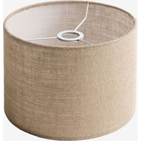 Abat-jour en tissu Beige Lin Ø30 cm - ↑20 cm (1/4)