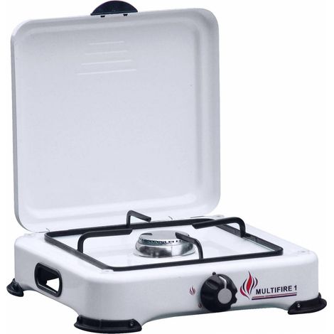 Fornello A Gas 1 Fuoco Con Coperchio Camping Multifire 1