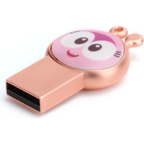 Schneller USB-2.0-Stick, Cartoon-Design, wasserdicht, pink, 4 GB (1/5)