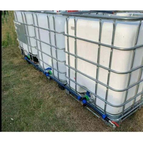 NALOOKAMIC Kit de raccordement IBC S60 x 6 IBC pour 3 réservoirs IBC côte à côte / réservoir de pluie avec robinet de jardin 3/4 (1/3)
