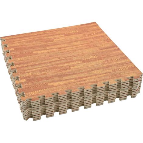 Poolbodenplane 12 pcs Braun 4,32 ㎡ EVA-Schaum
