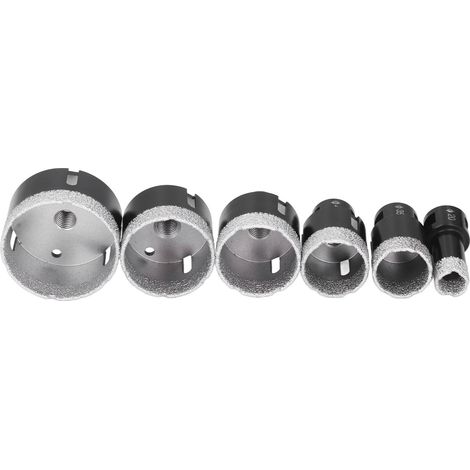 Lot de 6 forets diamant perçage trou meuleuse M14 20 35 40 50 55 68mm pour verre carrelage marbre (1/5)