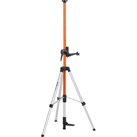 Trépied de niveau laser réglable en aluminium - Hauteur 1040-3400 mm - Support rotatif 360° (1/5)