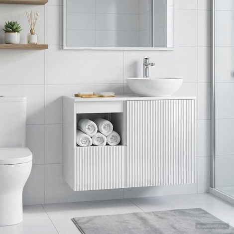 Mueble de Cuarto de Baño  Brillante 30 x 44,5 x 50 cm