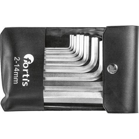 Winkelschraubendreher- Satz in Tasche 10-teilig 2-14 mm Fortis (1/3)