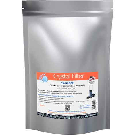 Sac charbon actif Crystal Filter CN-GAC02 - compatible Cintropur - 3.4 litres (1/3)