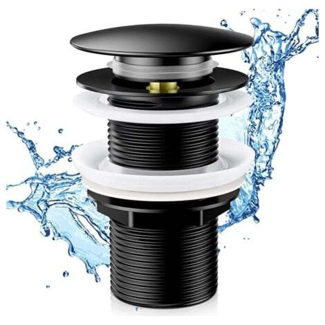 Bonde de Lavabo Sans Trop Plein, Bonde de Vidange Lavabo, Bonde de Salle de Bain Pop-up, Universelle Normes-G 1 ¼ avec Joint Bonde Lavabo pour Cuisines, Bain, Lavabo, Évier