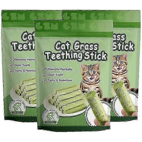 3 bâtonnets d'herbe à chat pour l'épilation douce (1/5)
