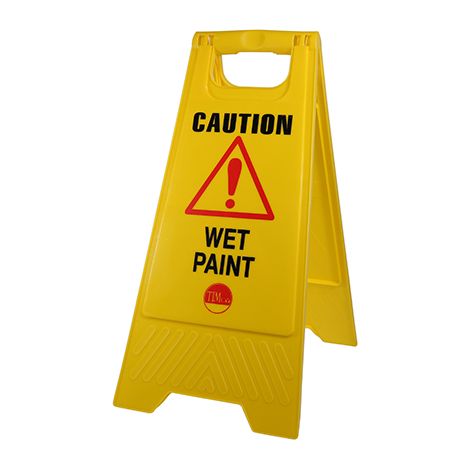 TIMCO Caution Wet Paint A-Frame Safety Sign  - 610 x 300 x 30