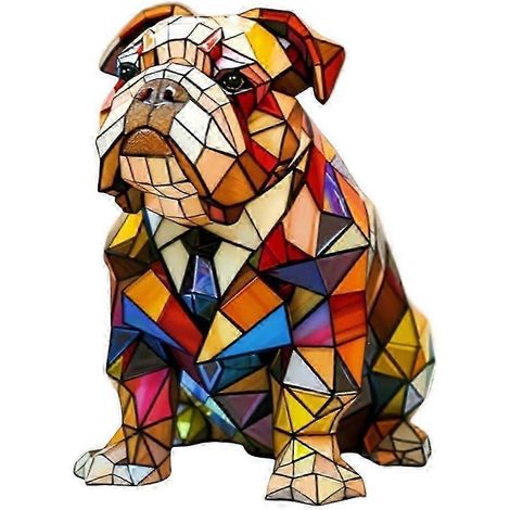 Lampe Corgi 2025, lampe teckel, veilleuse de table en vitrail, veilleuse bouledogue français en résine, décoration vintage pour chien (1/4)