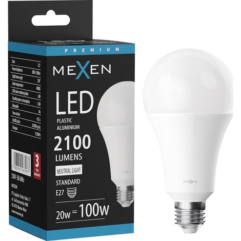 Mexen Nova Bombilla LED E27, A70, 20W, Neutra - 4000K, 2100 lm - L100-E27-2040-01 (1/5)