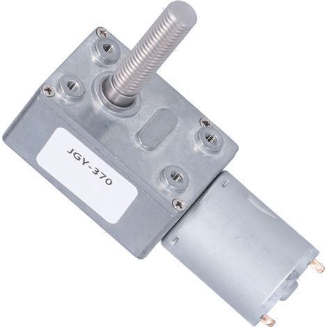 12V bürstenloser Gleichstrom-Getriebemotor, einstellbare Drehzahl 30-35 U/min, Drehrichtung im Uhrzeigersinn/gegen den Uhrzeigersinn, leises Getriebe JGA25-2430, geringe Geräuschentwicklung, hohe Präz (1/5)