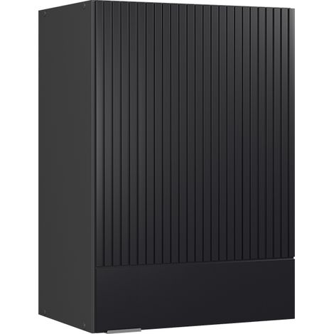 Pensile da cucina Fame-Line, Nero rigato, 50 cm, Vicco