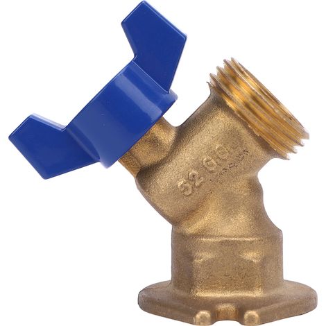 Vanne à bille en laiton à quart de tour, filetage femelle G1/2" DN15 x filetage mâle G3/4" DN20 (1/5)