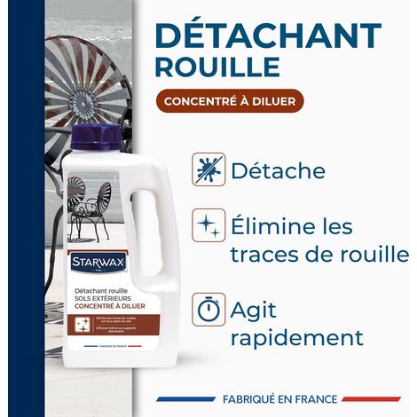 Détachant rouille pour sols extérieurs 1L (1/5)