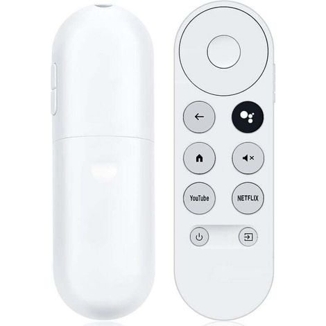 Commande à distance vocale Bluetooth IR pour Google Chromecast TV 2020 4K Snow G9N9N , XU,Télécommande Google de remplacement avec boutons Netflix et Youtube (télécommande uniquement) - KZQ (1/4)