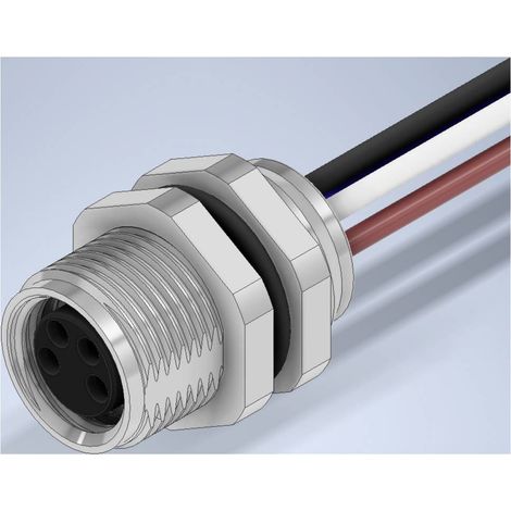 W & P Products 94516 Presa da incasso sensore/attuatore M8 Presa orizzontale 30 cm Numero di poli: 4 1 pz. (1/2)