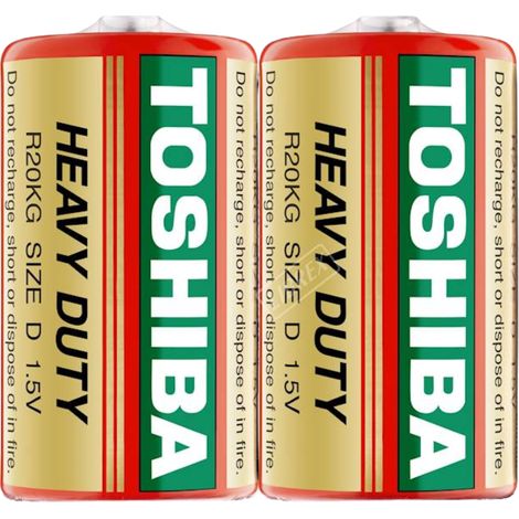 Batteria Toshiba Heavy Duty R20 1.5V, 2 pezzi (1/2)