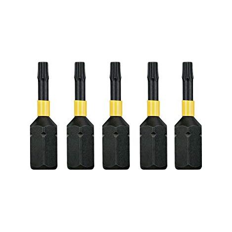 DeWALT DT7379T Schlagschrauber Bits T10 x 25mm 5 Stück (1/3)