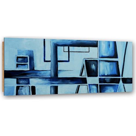 Quadro deco panel, Giocare con il blu - 120x40 (1/5)