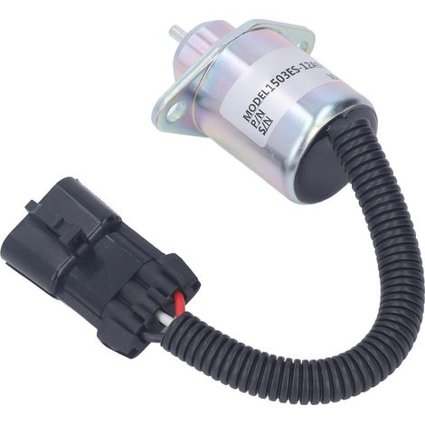 12V DC 1503ES 12A5UC9S Kraftstoffabsperrmagnetventil für D1505 V1505 Motor, zuverlässiger Motorstopp, kompatibles Ersatzteil. (1/5)